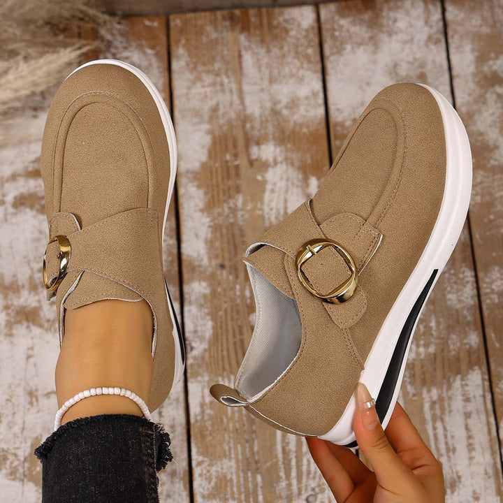 Damen Sneaker mit modischem Schnallenverschluss und bequemer Sohle Echo Archiv