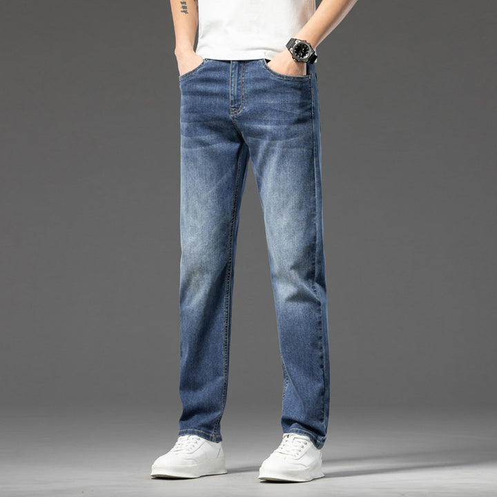 Herren lässige Denim-Jeans mit bequemem Schnitt und tiefen Taschen Echoarchiv