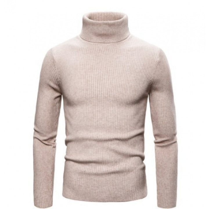 Herren Rollkragenpullover mit feinem Rippenstrick Echoarchiv
