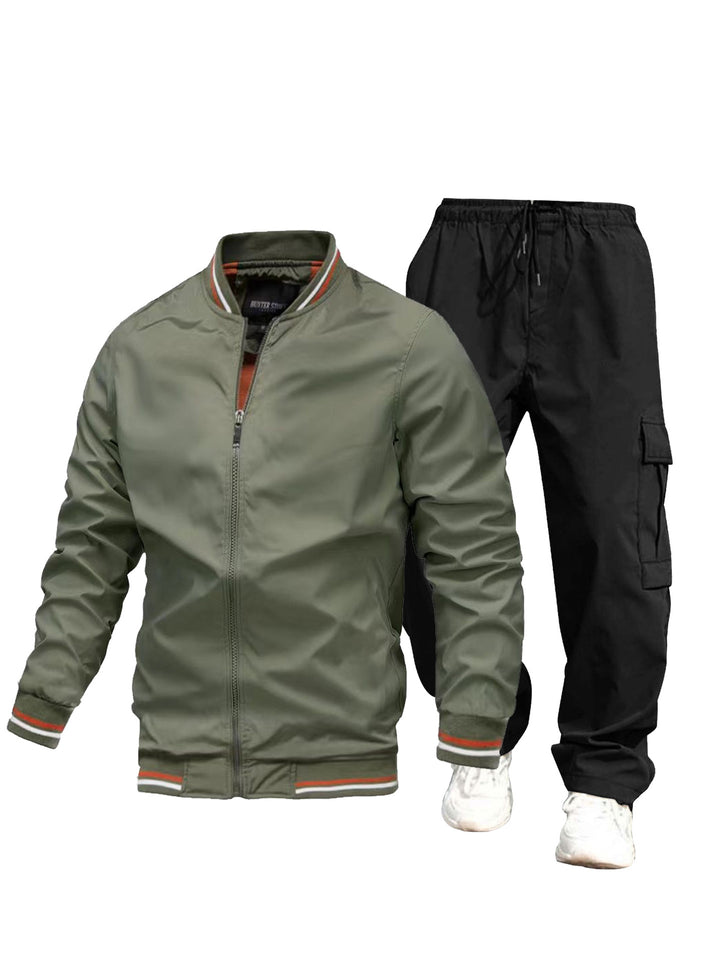 Herren Sportliche Jacke und Cargo-Hose Set Echo Archiv