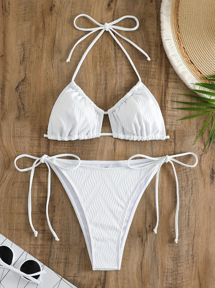 Damen Triangel-Bikini mit raffiniertem Rüschendesign Echo Archiv