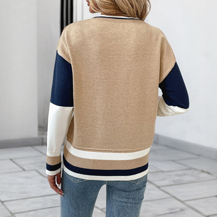 Damen Lässiger Farbauswahl Pullover Echo Archiv