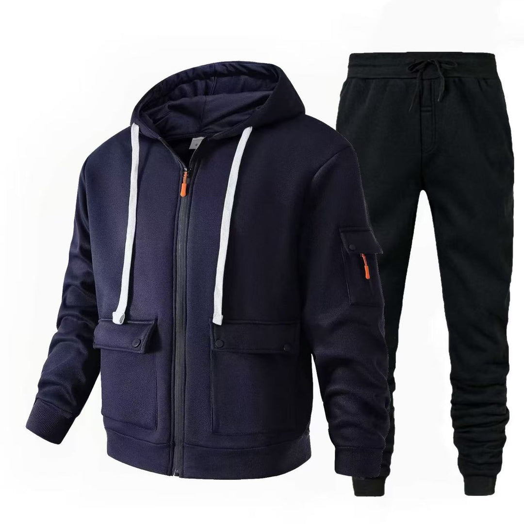 Herren sportlicher Jacke mit praktischen Taschen und Jogginghose Echoarchiv