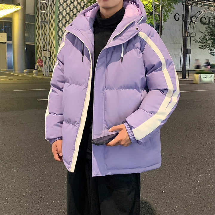 Herren funktionale Winterjacke mit Kapuze und gestepptem Futter Echoarchiv