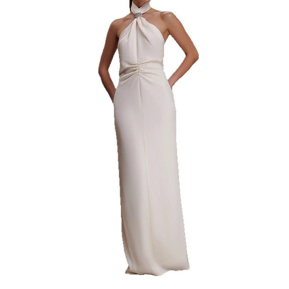 Damen Elegantes Halterkleid mit Raffung Echo Archiv