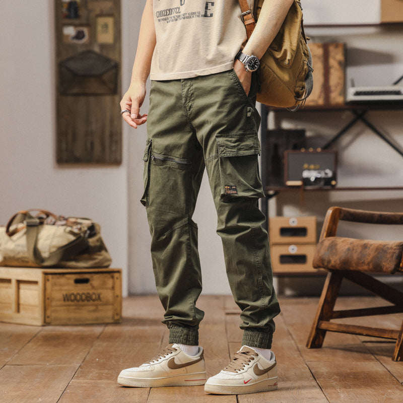 Herren Carpenter-Style Cargohose mit Zip-Knöchel, verstärkten Kniepaneelen und multifunktionalen Taschen Echo Archiv