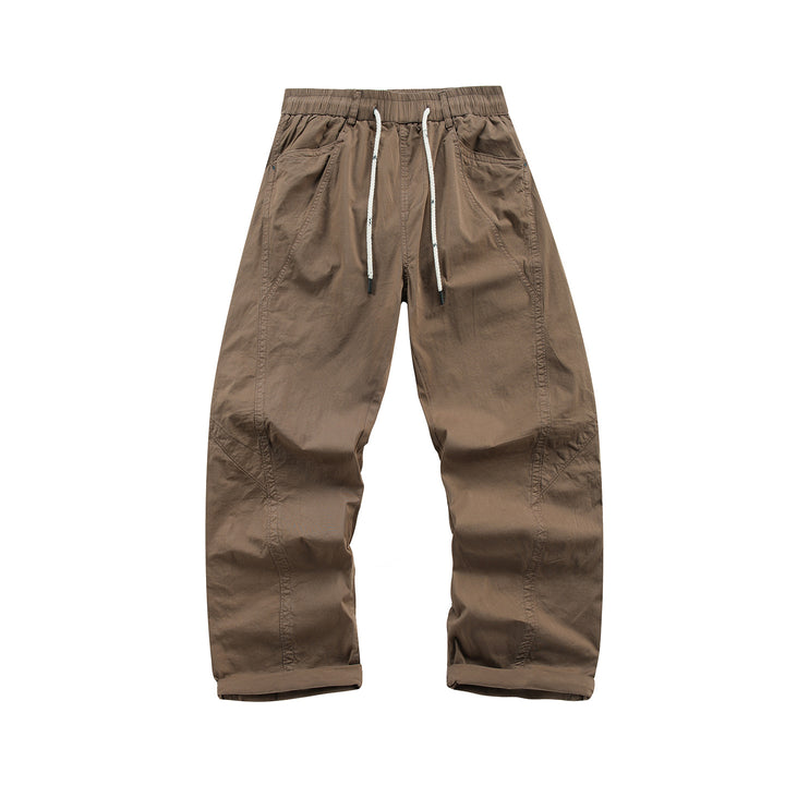Herren Leichte Relaxed-Fit Bundhose mit Tunnelzug, schrägen Eingrifftaschen und Paneelnähten Echo Archiv