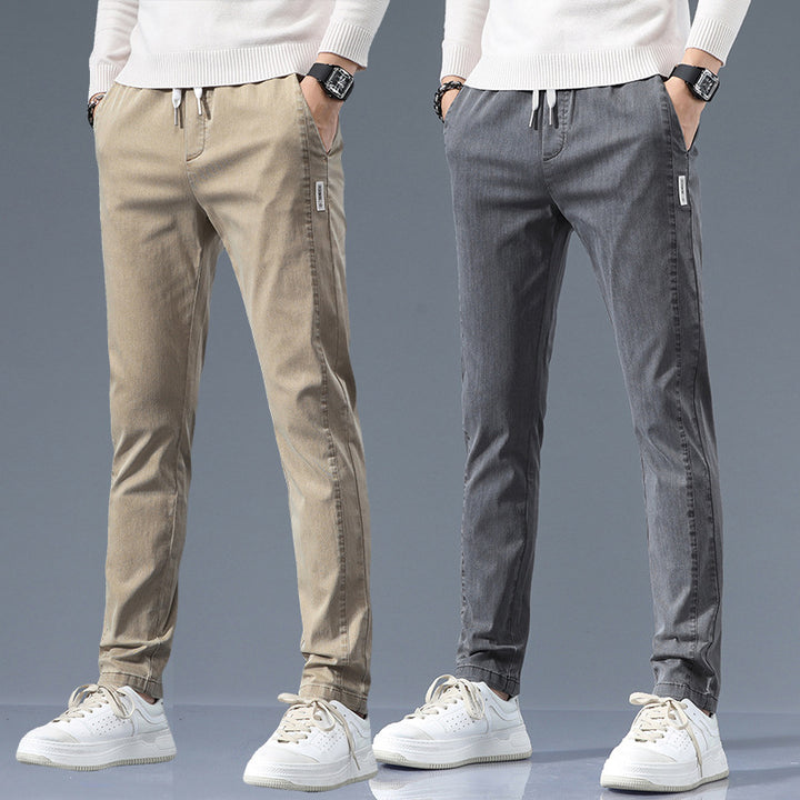 Herren stylische Chino-Hose mit verstellbarem Bund und modernen Details Echoarchiv