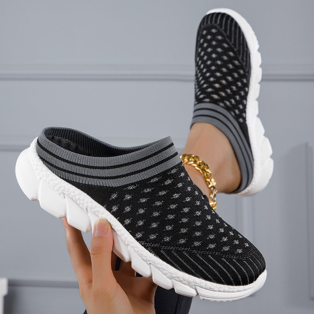 Damen nan sockenähnlicher Komfort-Slipper mit punktelastischem Strickoberteil segmentierter Dämpfungssohle und weichem Komfortfußbett Echo Archiv
