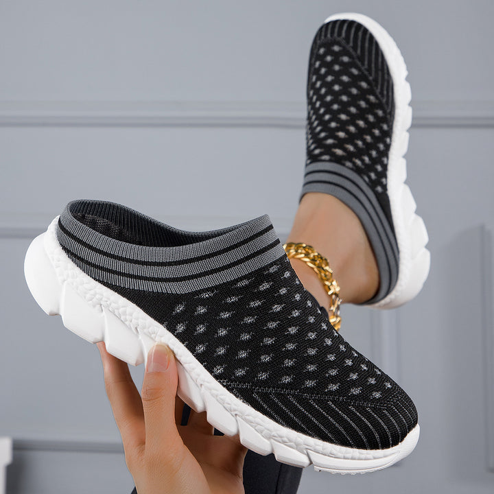Damen nan sockenähnlicher Komfort-Slipper mit punktelastischem Strickoberteil segmentierter Dämpfungssohle und weichem Komfortfußbett Echo Archiv
