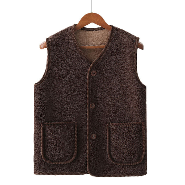 Damen Kuschelige Weste aus Teddyfleece Echo Archiv