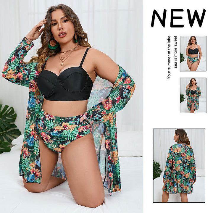 Damen Bikiniset mit floralem Overlayer Echo Archiv