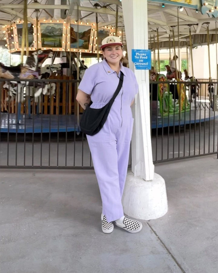 Damen legerer Jumpsuit mit praktischen Taschen und Reißverschluss Echoarchiv