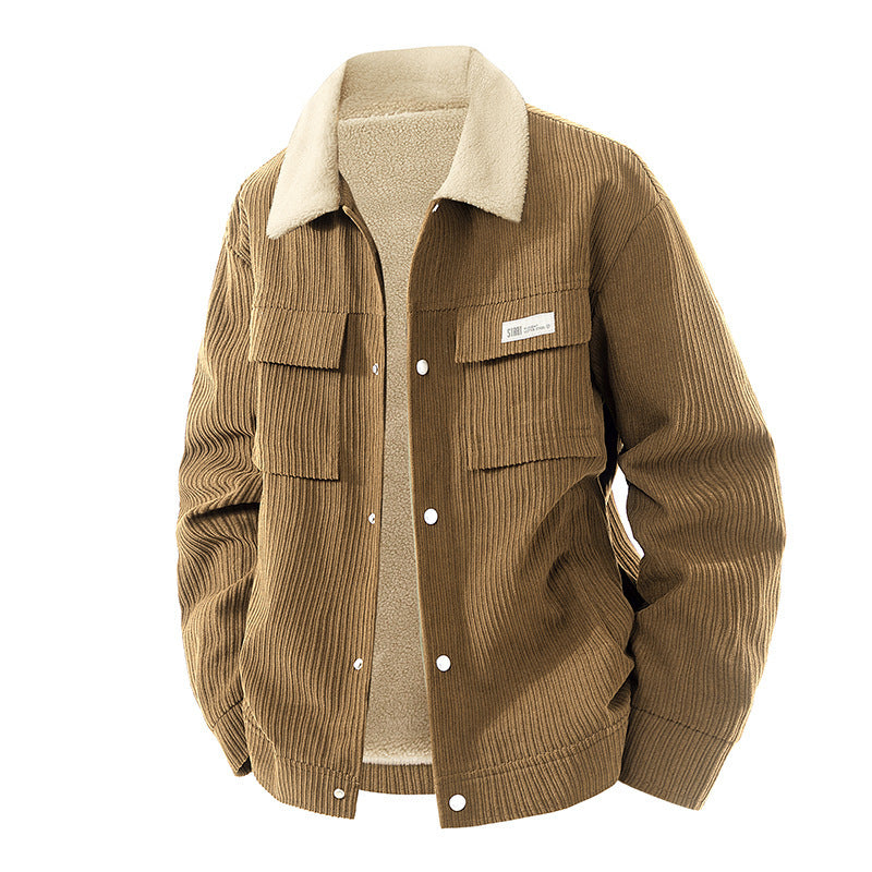 Männer Cordjacke mit Teddy-Futter Echo Archive