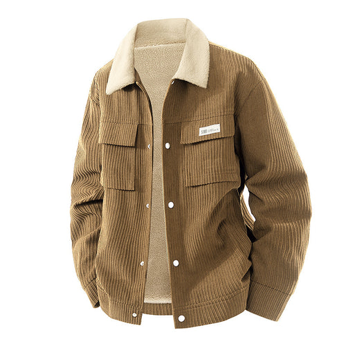 Männer Cordjacke mit Teddy-Futter Echo Archive