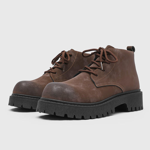 Herren Schnür-Boots im Combat‑Stil mit markanter Profilsohle Echoarchiv