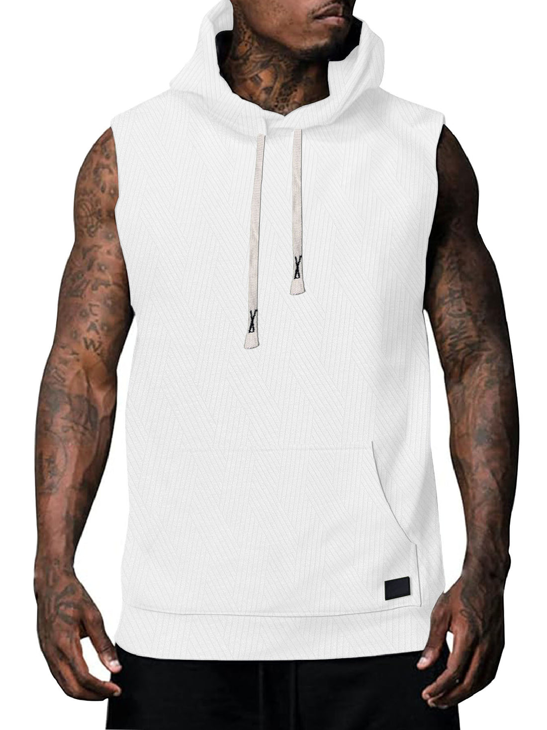 Herren ärmelloses Hoodie – Cavarno