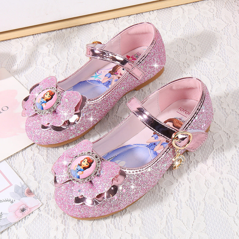 Mädchen Ballerinas mit Glitzer und Schleifenapplikation Echo Archiv