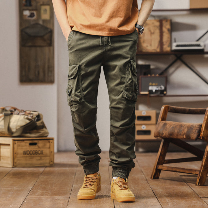 Herren multifunktionale Cargohose mit elastischem Bund und praktischen Taschen Echoarchiv