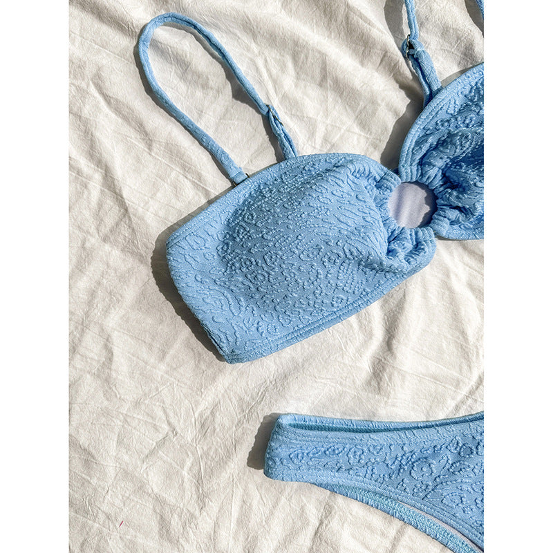 Damen Bandeau-Bikini mit strukturiertem Gewebe Echo Archiv