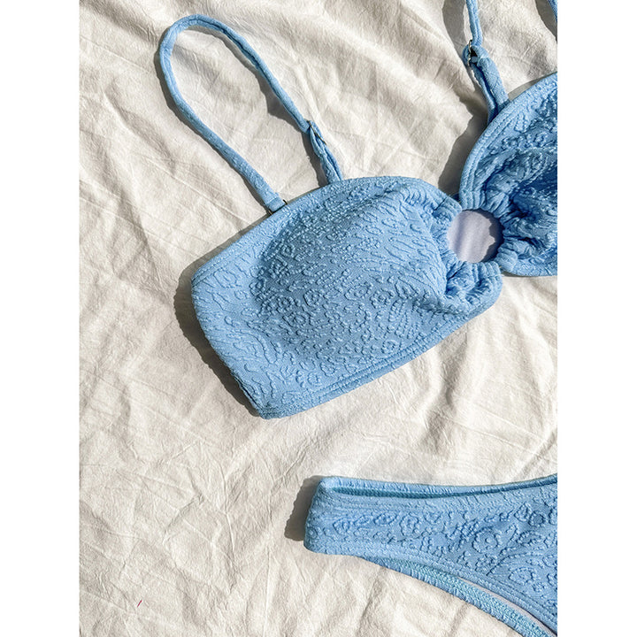 Damen Bandeau-Bikini mit strukturiertem Gewebe Echo Archiv