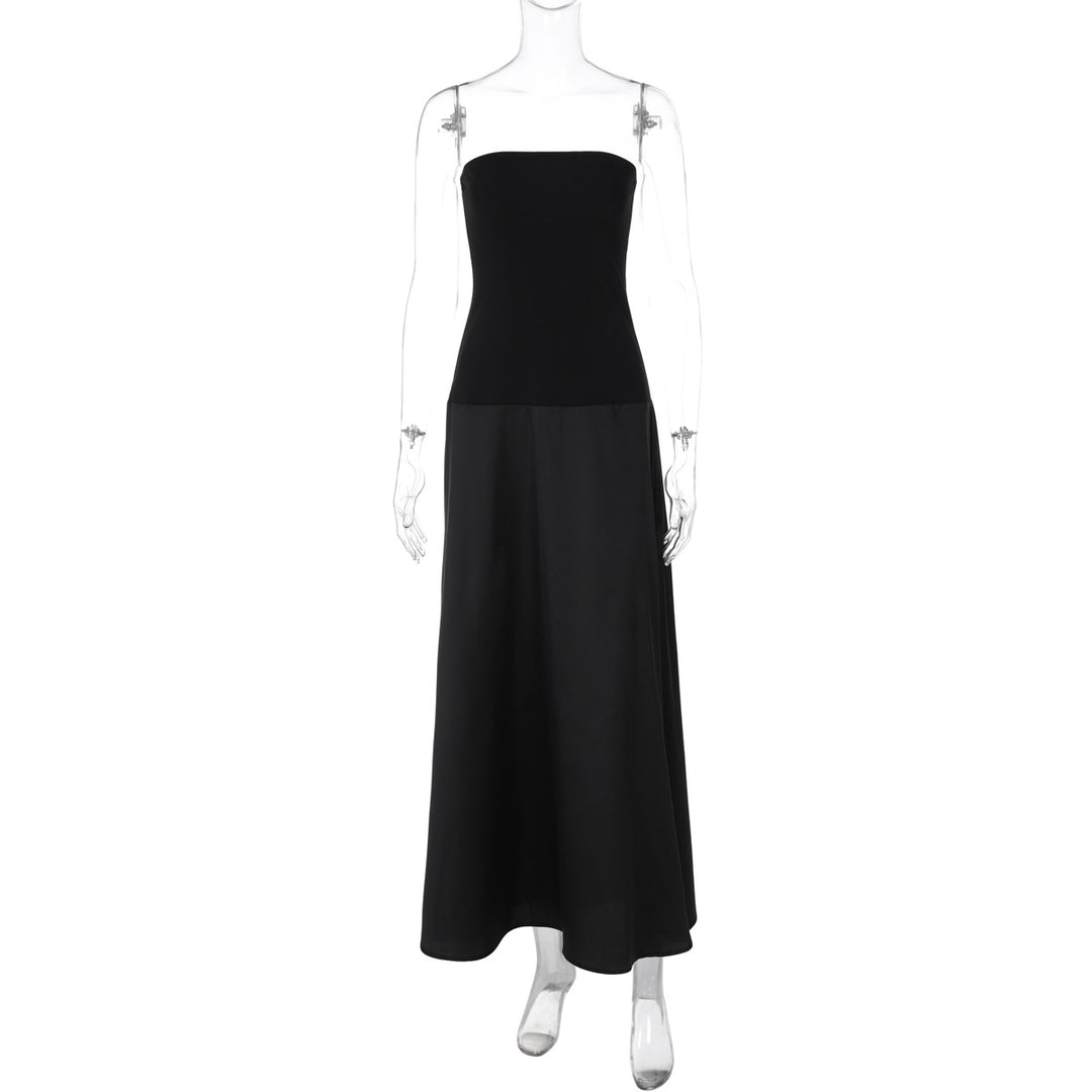 Damen Elegantes langes Maxikleid mit trägerlosem Design Echo Archiv