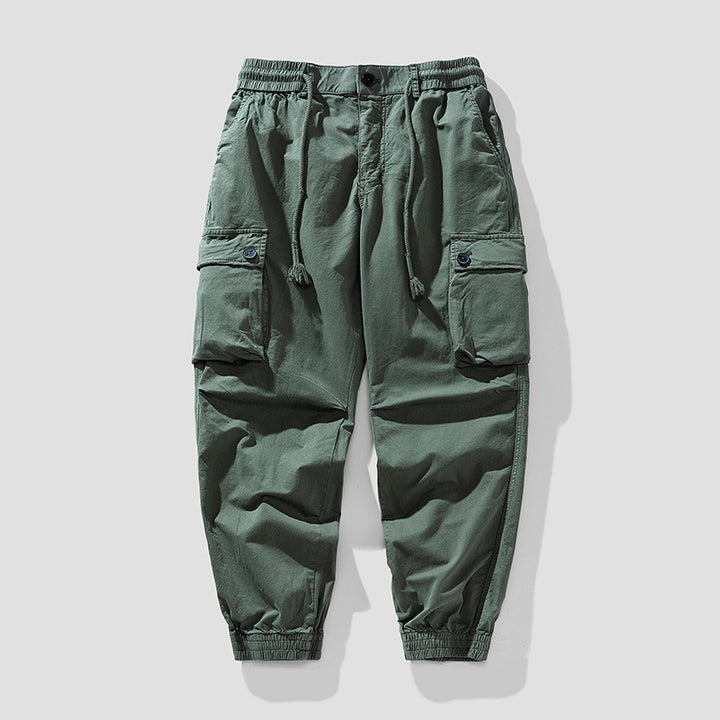 Herren Cargo-Joggerhose im Tapered-Utility-Stil mit elastischem Bund und Klapptaschen Echo Archiv