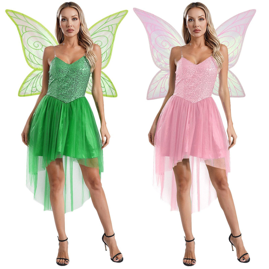 Damen Märchenhaftes Elfenkleid mit schimmernden Details und voluminösem Tüllsaum Echo Archiv