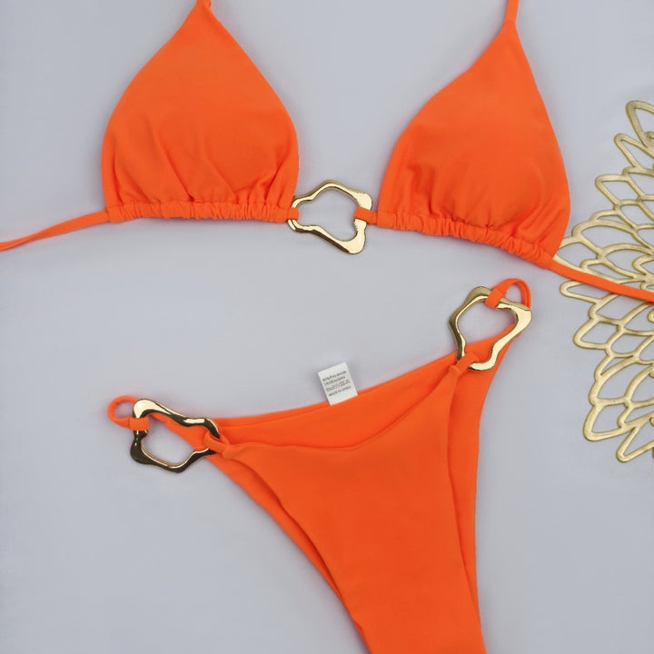 Damen Triangel-Bikini mit elegantem Gold-Details Echo Archiv