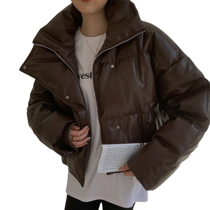 Damen Modische cropped Daunenjacke Echoarchiv