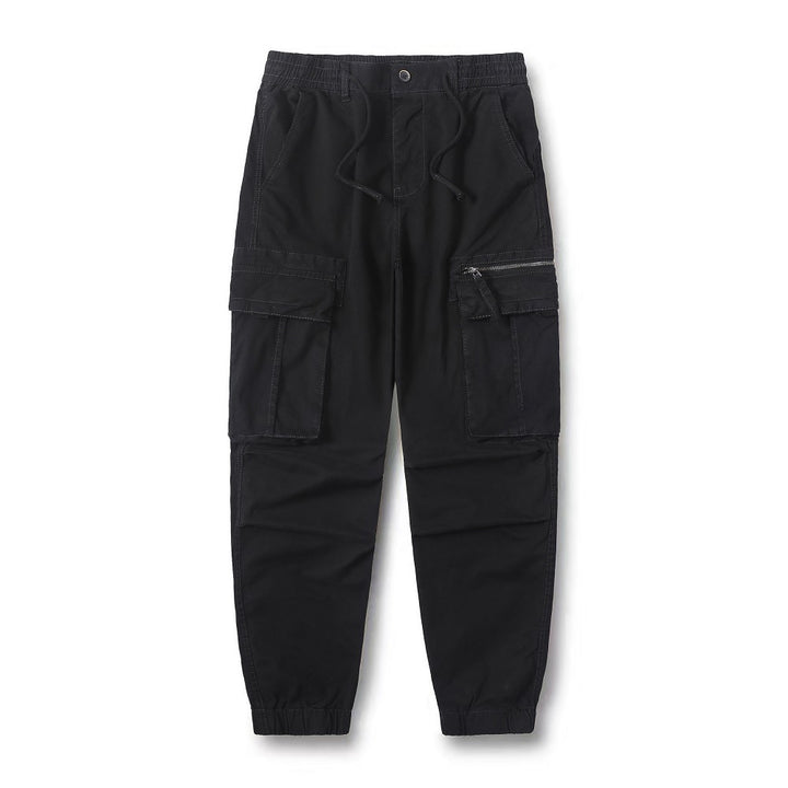 Herren Cargo-Hose mit elastischem Bund und praktischen Reißverschluss-Taschen Echoarchiv