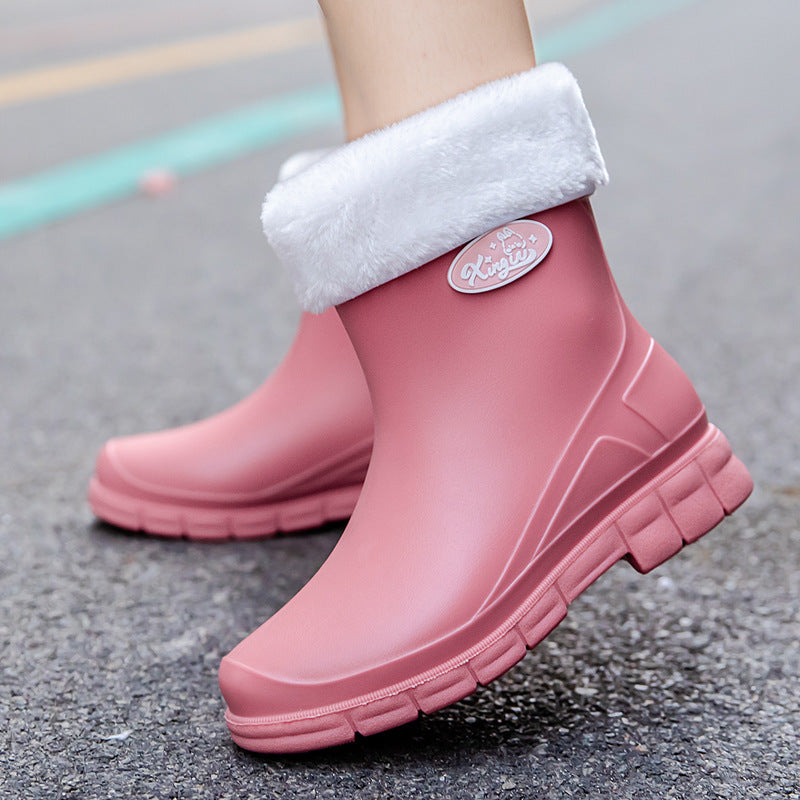 Damen Wasserdichte EVA-Ankle-Gummistiefelette mit rutschfester Profilsohle Echoarhiv – Varelle