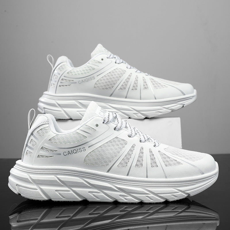 Herren Stabilitäts-Laufschuhe mit keilförmiger Energierückführungssohle und nahtlosem Mesh-Upper – Tavélo