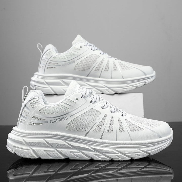 Herren Stabilitäts-Laufschuhe mit keilförmiger Energierückführungssohle und nahtlosem Mesh-Upper – Tavélo
