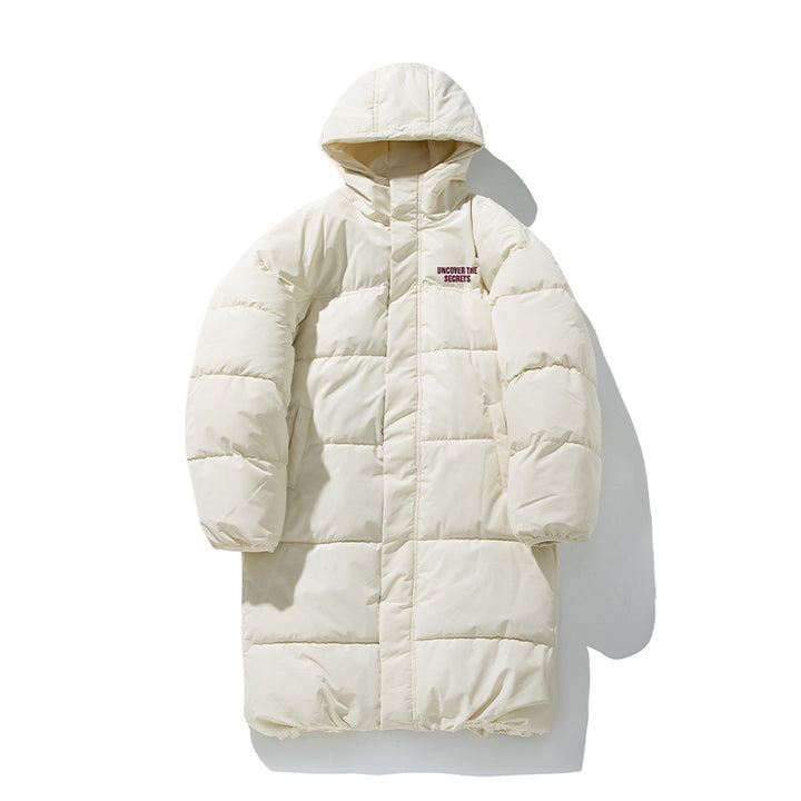 Unisex Wattierter Steppmantel mit Kapuze, Thermofutter und Tunnelzugsaum Echo Archiv