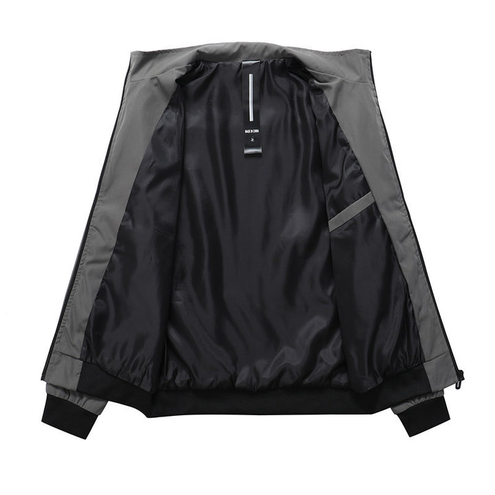 Herren Urbaner minimalistischer Softshell-Kapuzenblouson mit verdeckter Reißverschlussfront Echo Archiv