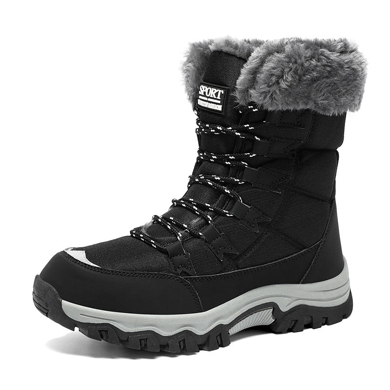 Damen Thermo-Schneestiefel mit gesteppter Isolierung, Teddyfutter und griffiger Profilsohle Echo Archiv