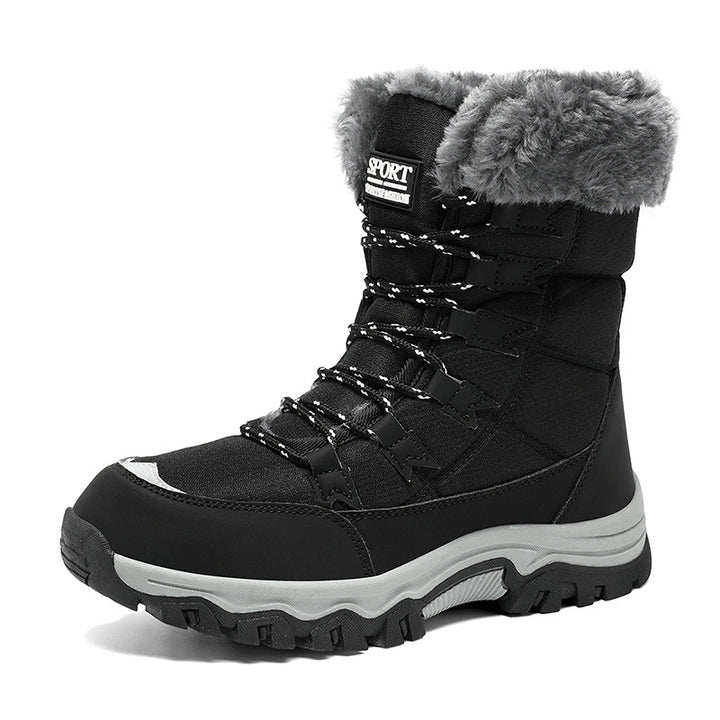 Damen Thermo-Schneestiefel mit gesteppter Isolierung, Teddyfutter und griffiger Profilsohle Echo Archiv
