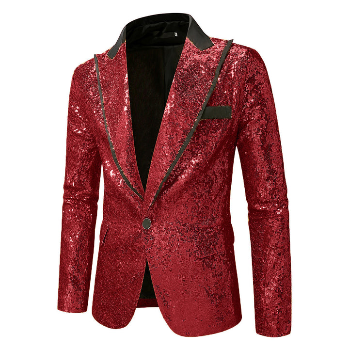 Herren Glitzernder Smokingblazer aus hochwertigem Satin Echoarchiv