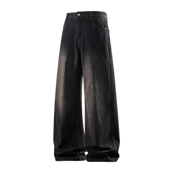 Damen Weite hochtaillierte Baggy-Jeans im Vintage-Look mit extra weitem Bein Echoarchiv