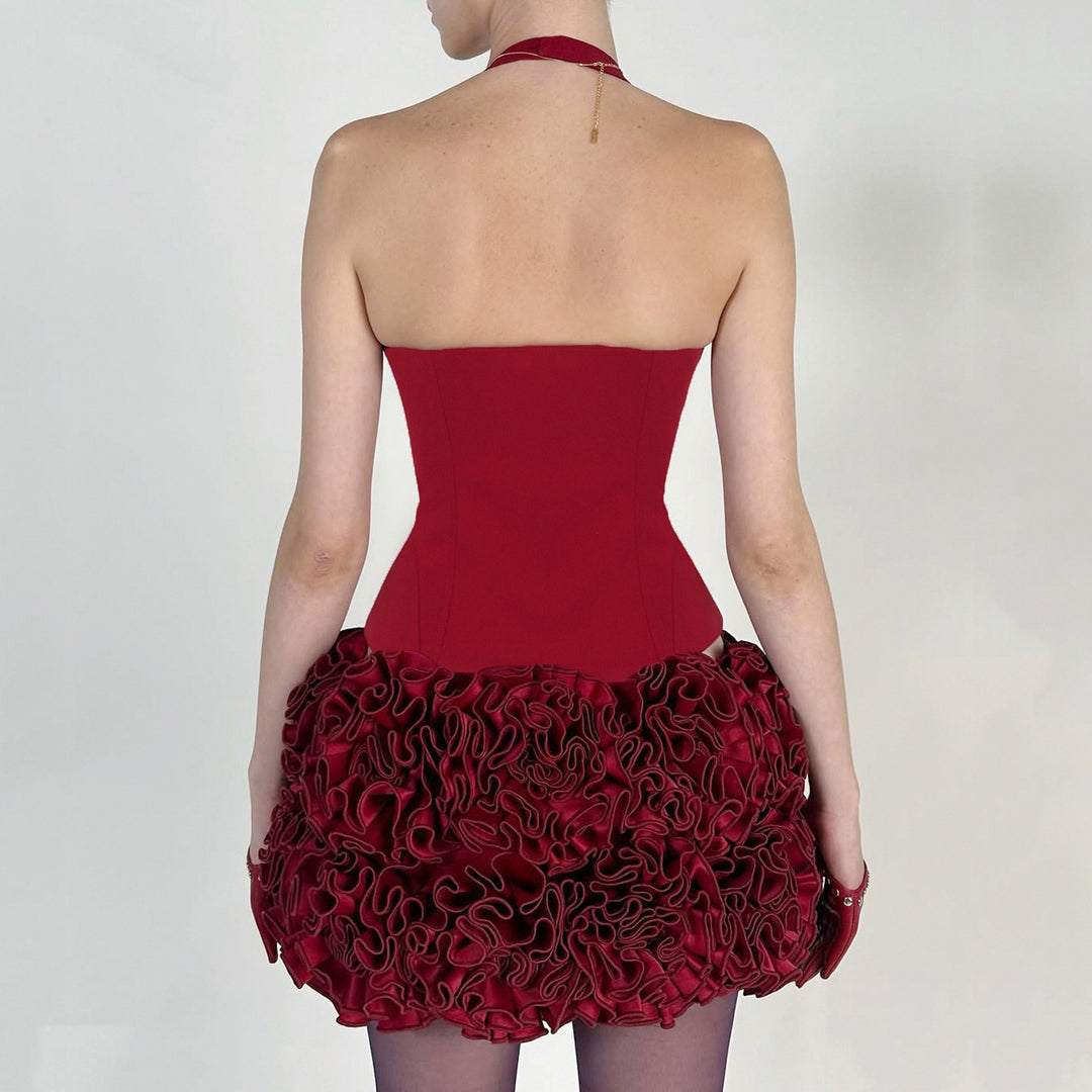 Damen-Haltertop mit raffinierten Zipp-Details und Baumwollmix Echo Archiv
