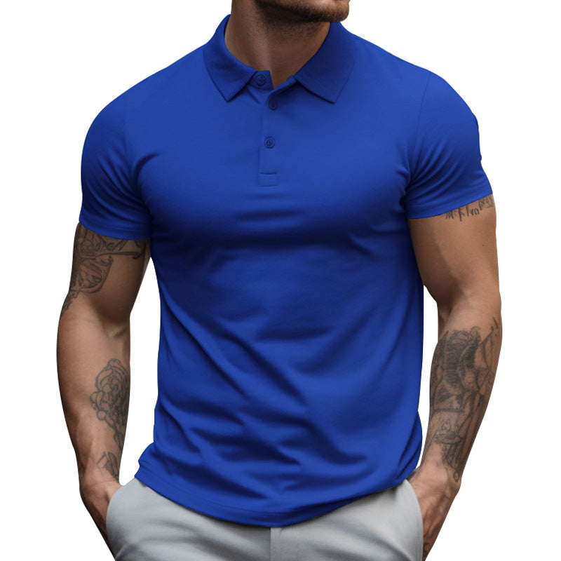Herren nan athletisches figurnahes Piqué-Poloshirt kurzärmelig mit verdeckter Knopfleiste Echo Archiv