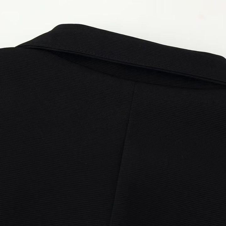 Damen Kurze militärisch inspirierte Jacke mit Knoten- und Kordelverschlüssen Echoarchiv