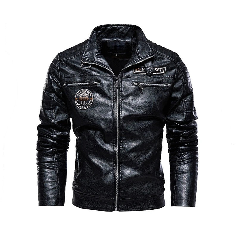 Herren Modische Bikerjacke aus Leder Echo Archiv