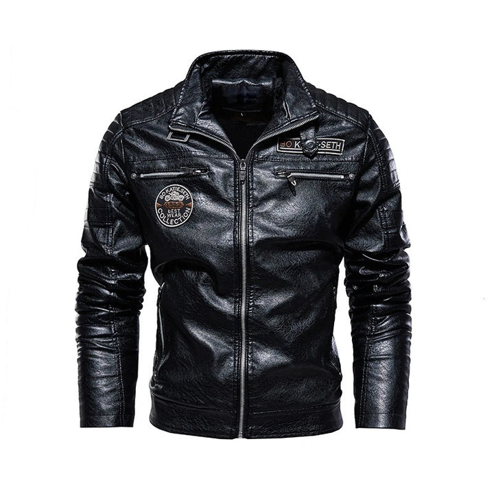 Herren Modische Bikerjacke aus Leder Echo Archiv