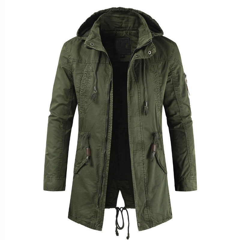 Herren Funktionsjacke mit praktischem Reißverschluss und verstellbarer Kapuze Echoarchiv