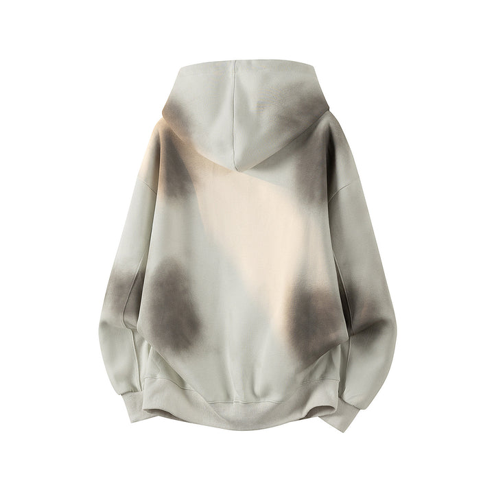 Unisex Oversize Kapuzenpullover mit handschriftlichem Grafik-Print, Kängurutasche & geripptem Saum Echoarchiv