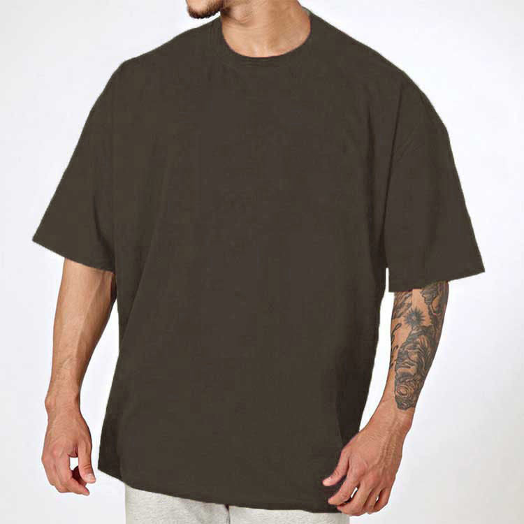 Herren Oversized T-Shirt aus hochwertigem Baumwollmix mit Rundhalsausschnitt Echoarchiv