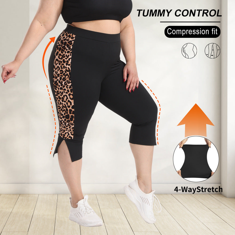 Damen Sculpting-Capri-Leggings mit hohem Taillenbund, Bauchkontrolle und seitlichen Einschubtaschen – Avélisse