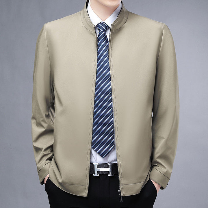 Herren elegante Übergangsjacke mit modernem Stehkragen Echoarchiv